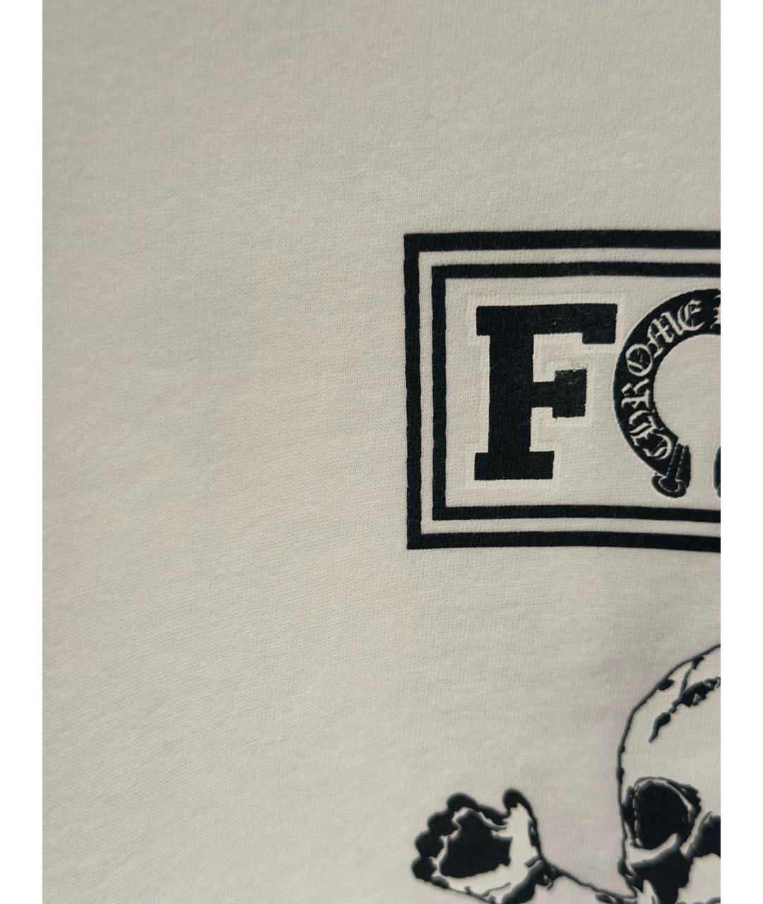CHROME HEARTS Белая хлопковая футболка, фото 4