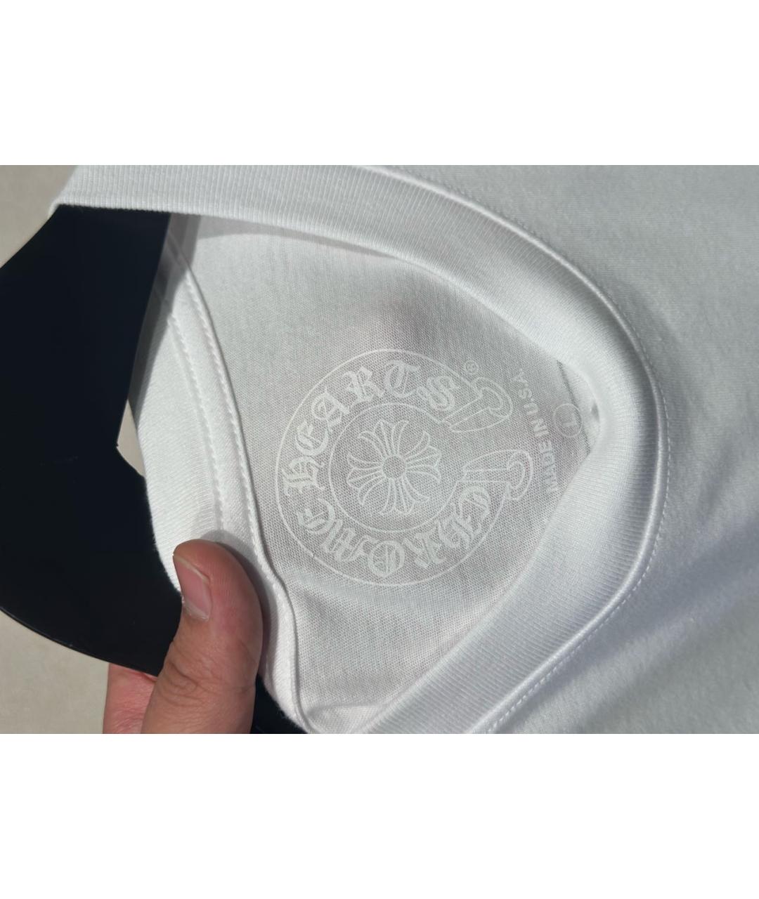 CHROME HEARTS Белая хлопковая футболка, фото 3