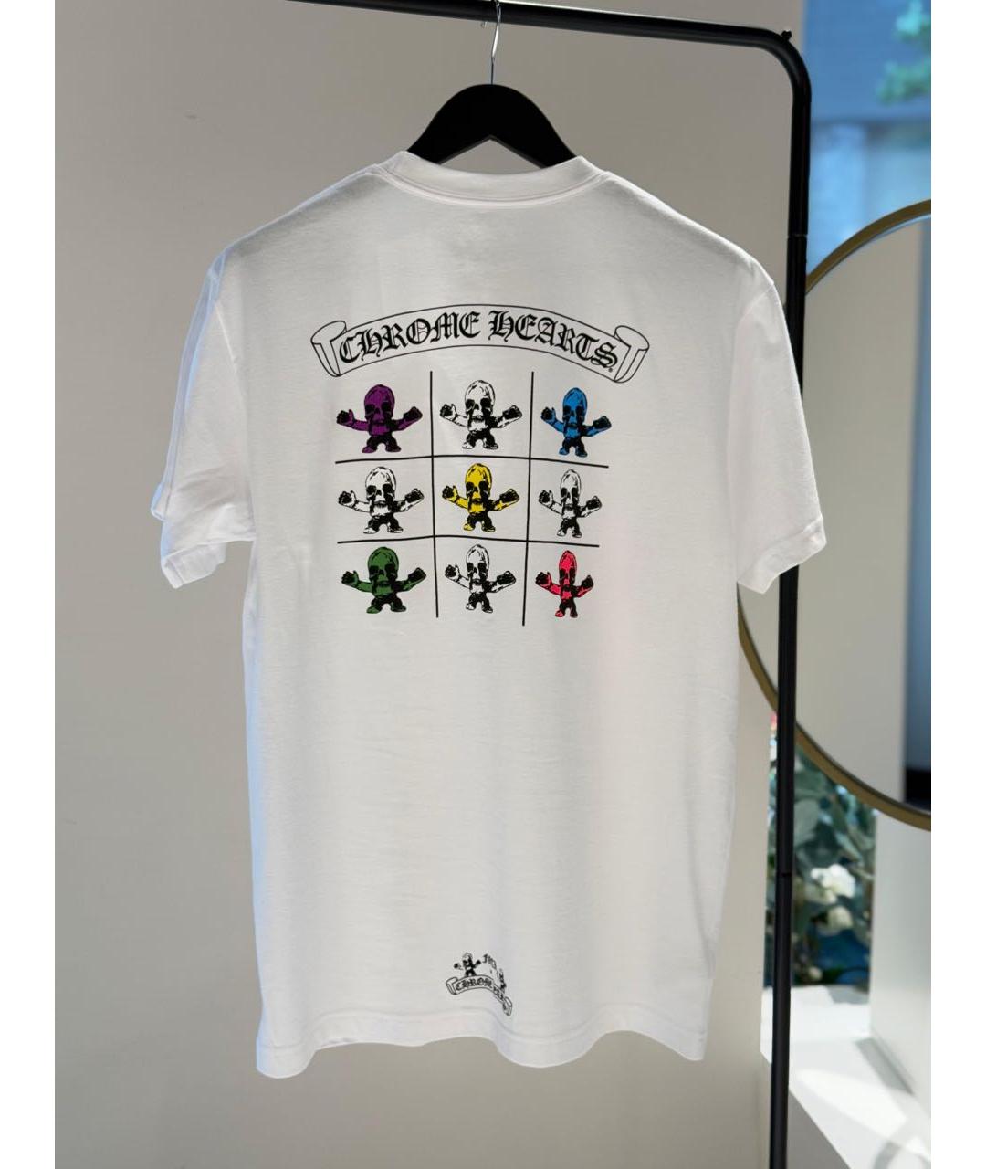 CHROME HEARTS Белая хлопковая футболка, фото 2