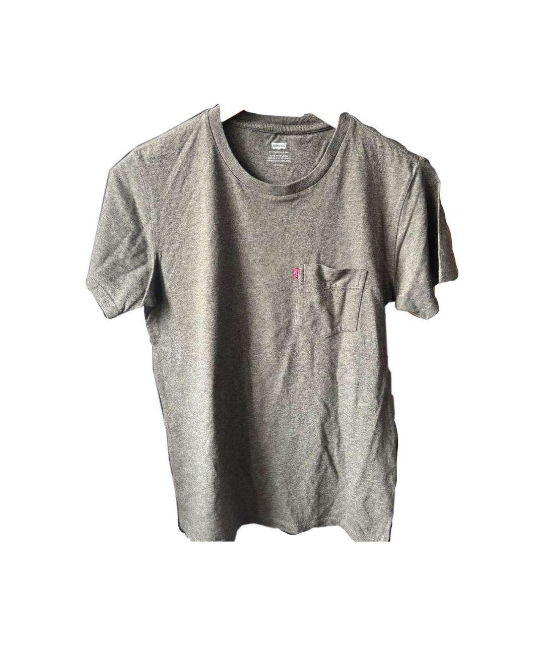 LEVI'S Хаки хлопковая футболка, фото 2