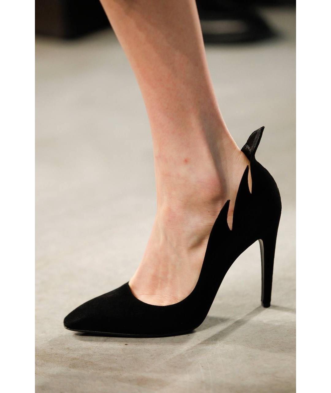 BOTTEGA VENETA Черные замшевые туфли, фото 3