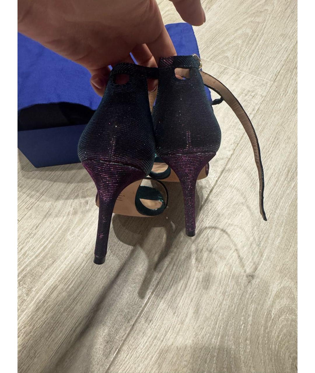 STUART WEITZMAN Мульти кожаные босоножки, фото 4