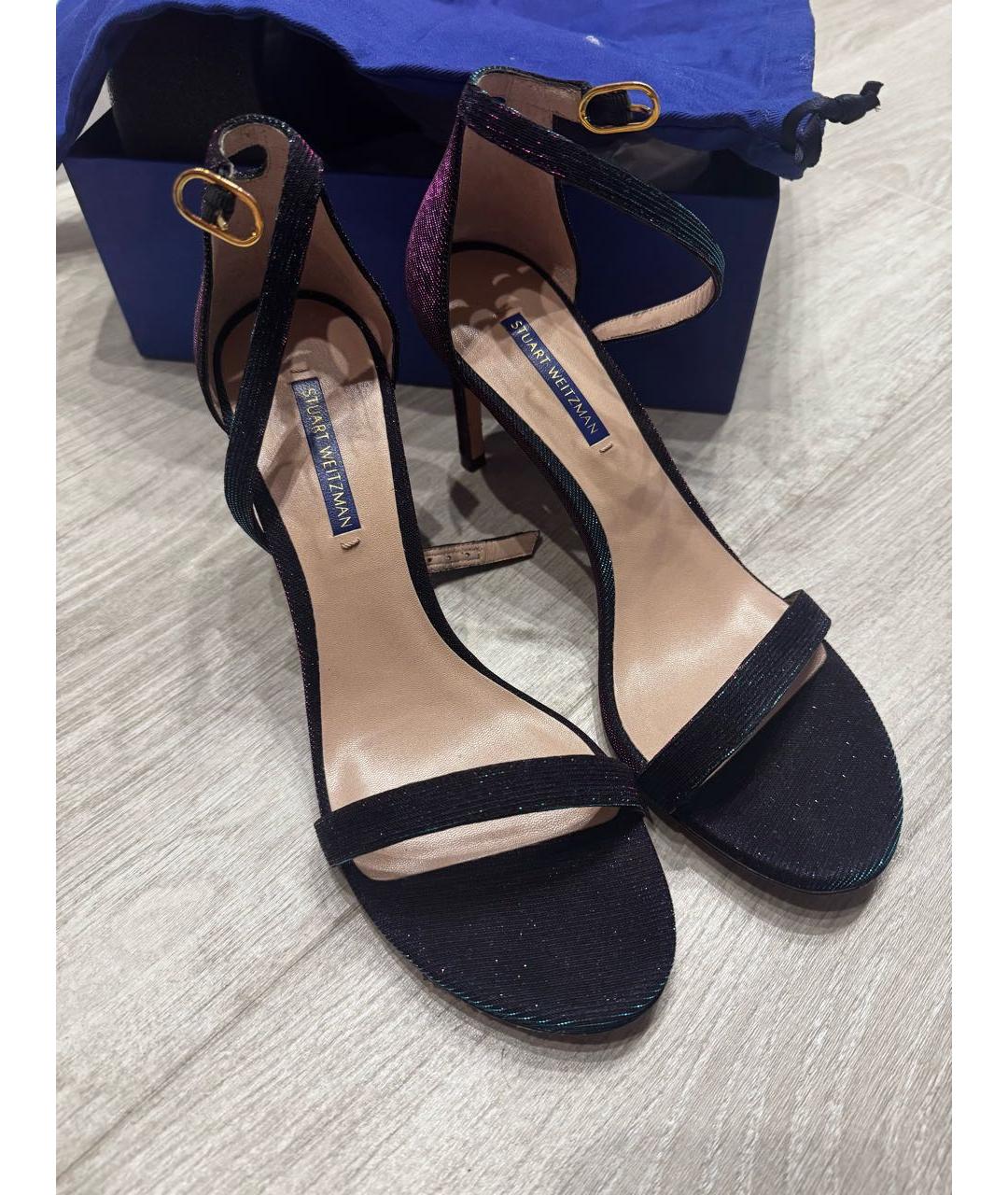 STUART WEITZMAN Мульти кожаные босоножки, фото 5