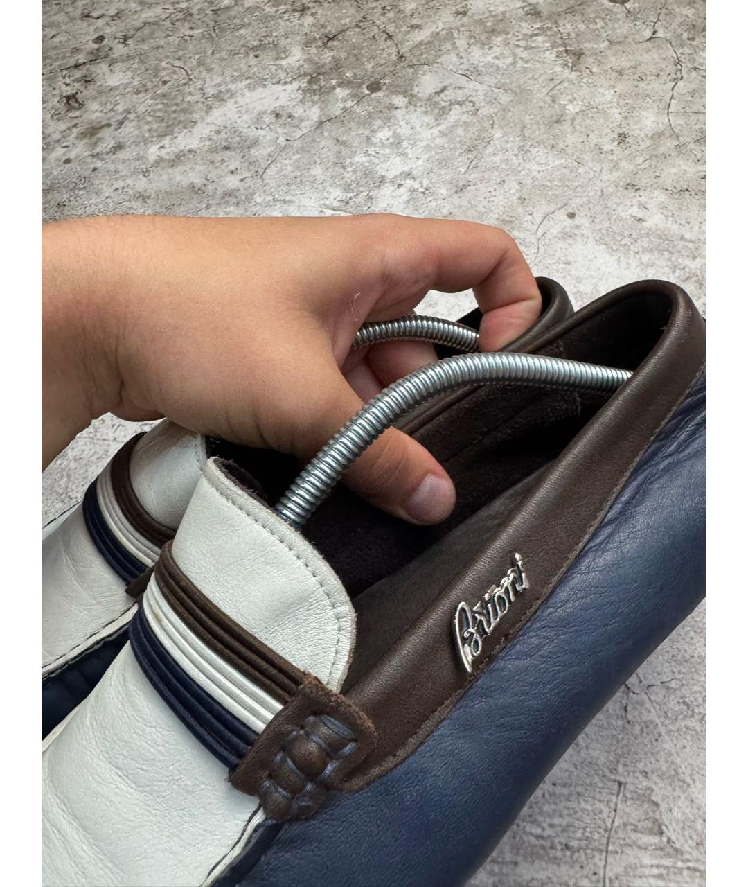BRIONI Темно-синие лоферы, фото 5