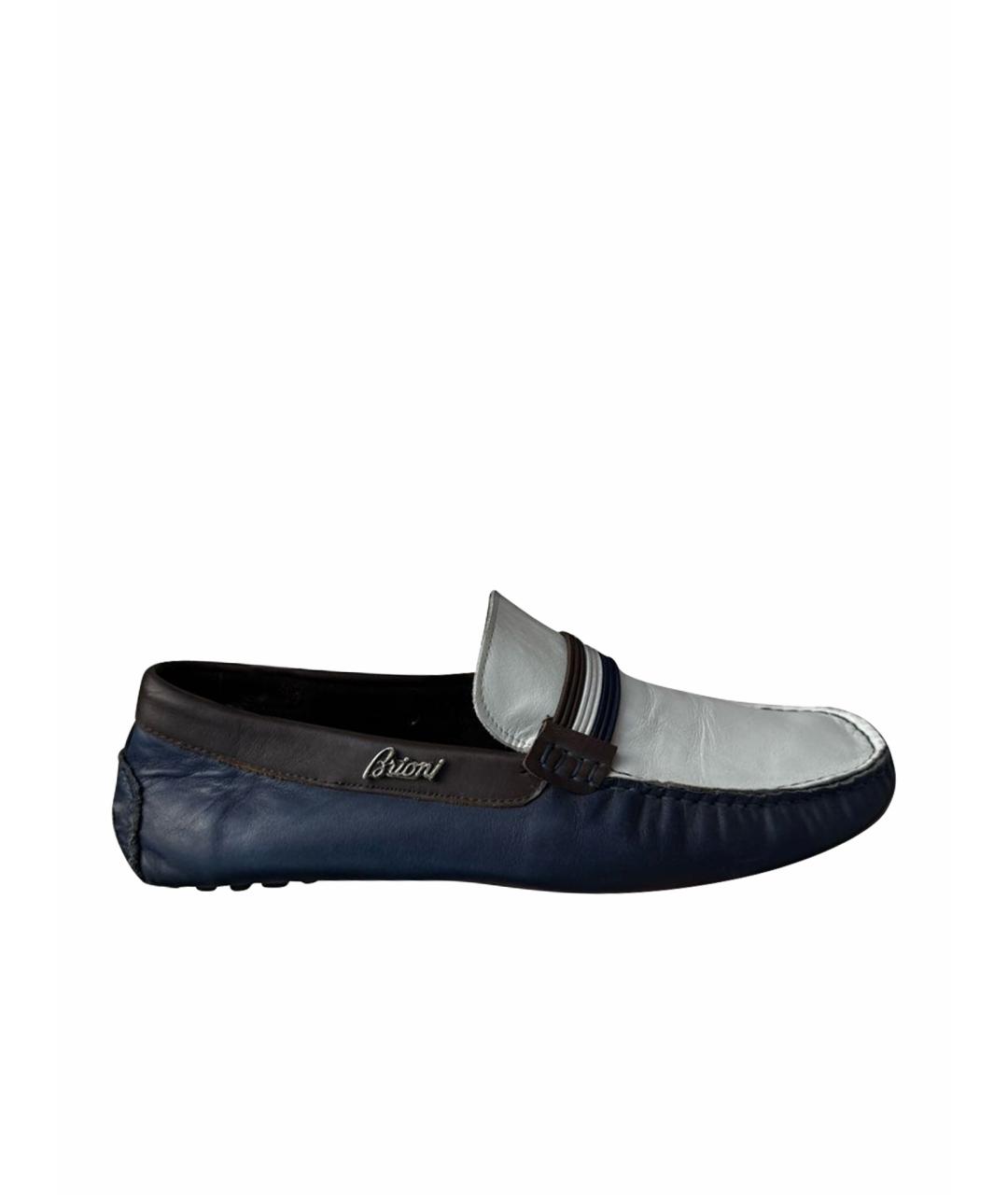 BRIONI Темно-синие лоферы, фото 1
