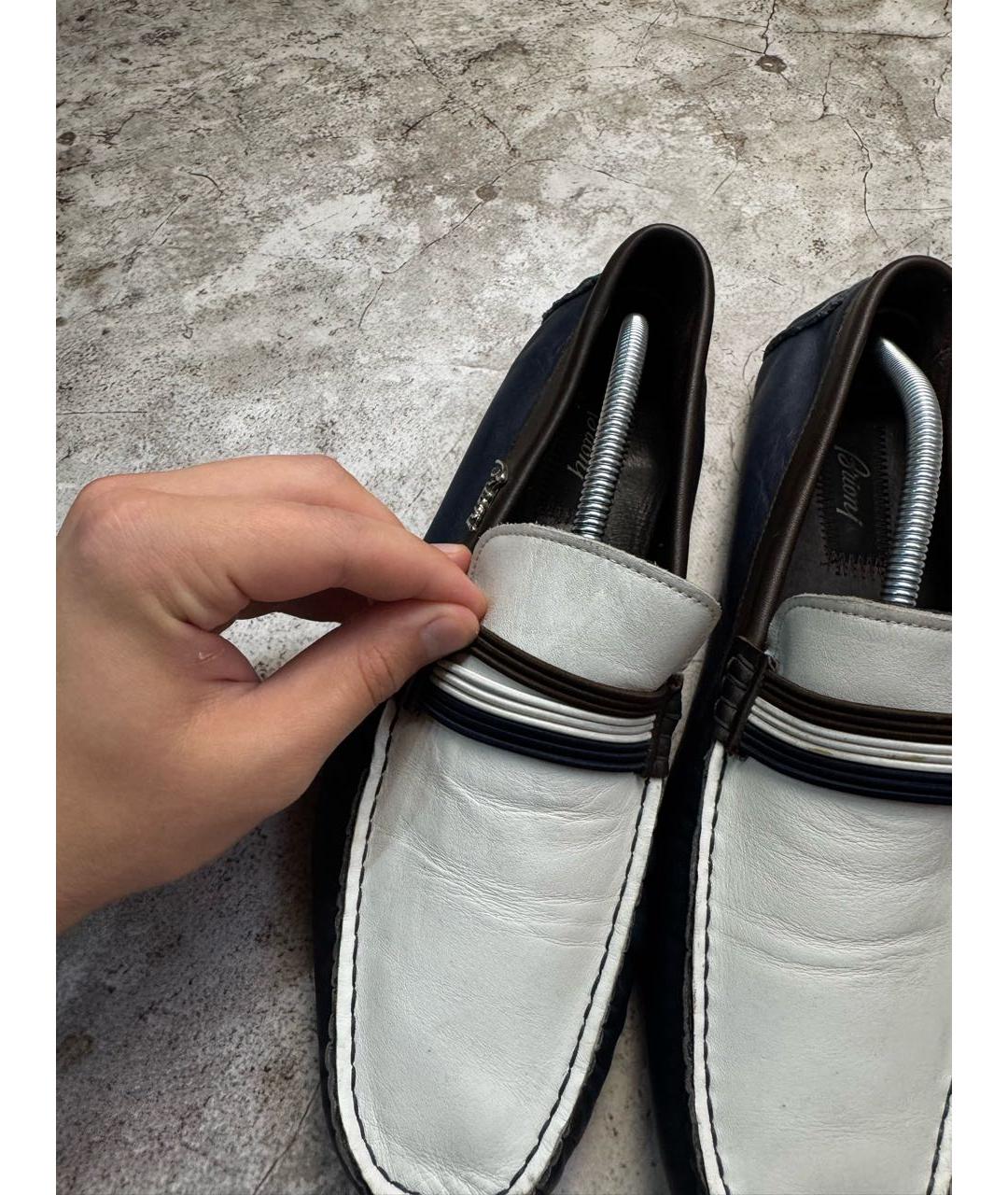 BRIONI Темно-синие лоферы, фото 4