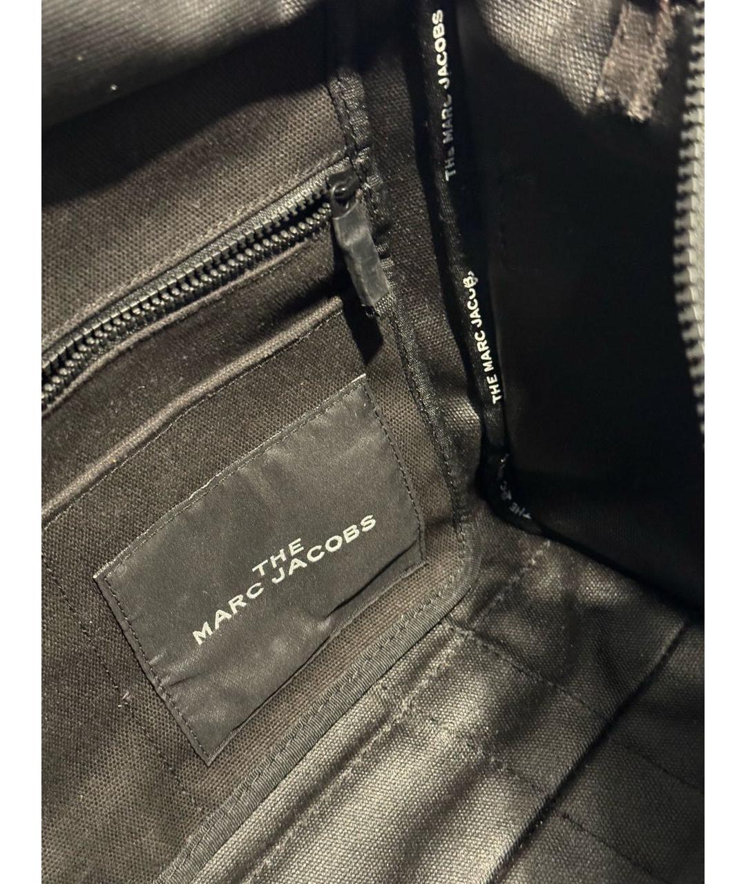 MARC JACOBS Черная тканевая сумка тоут, фото 4