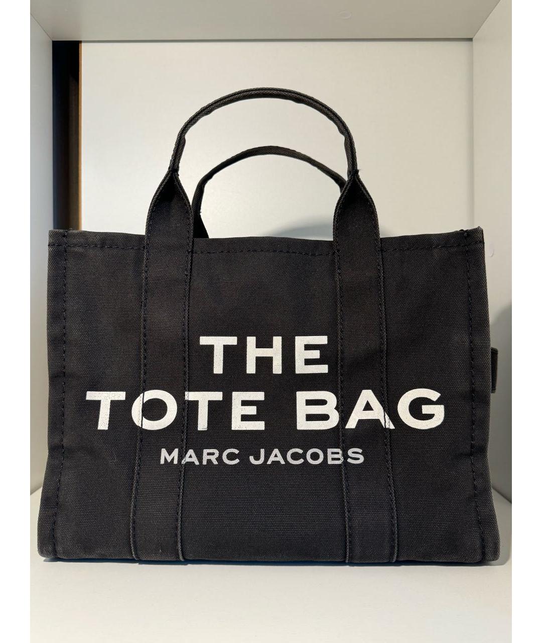 MARC JACOBS Черная тканевая сумка тоут, фото 8