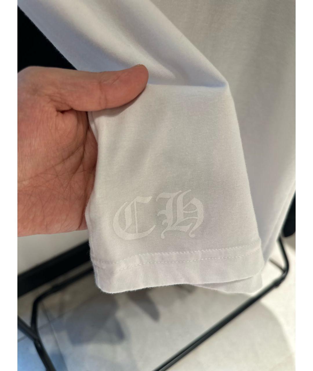 CHROME HEARTS Белая хлопковая футболка, фото 7