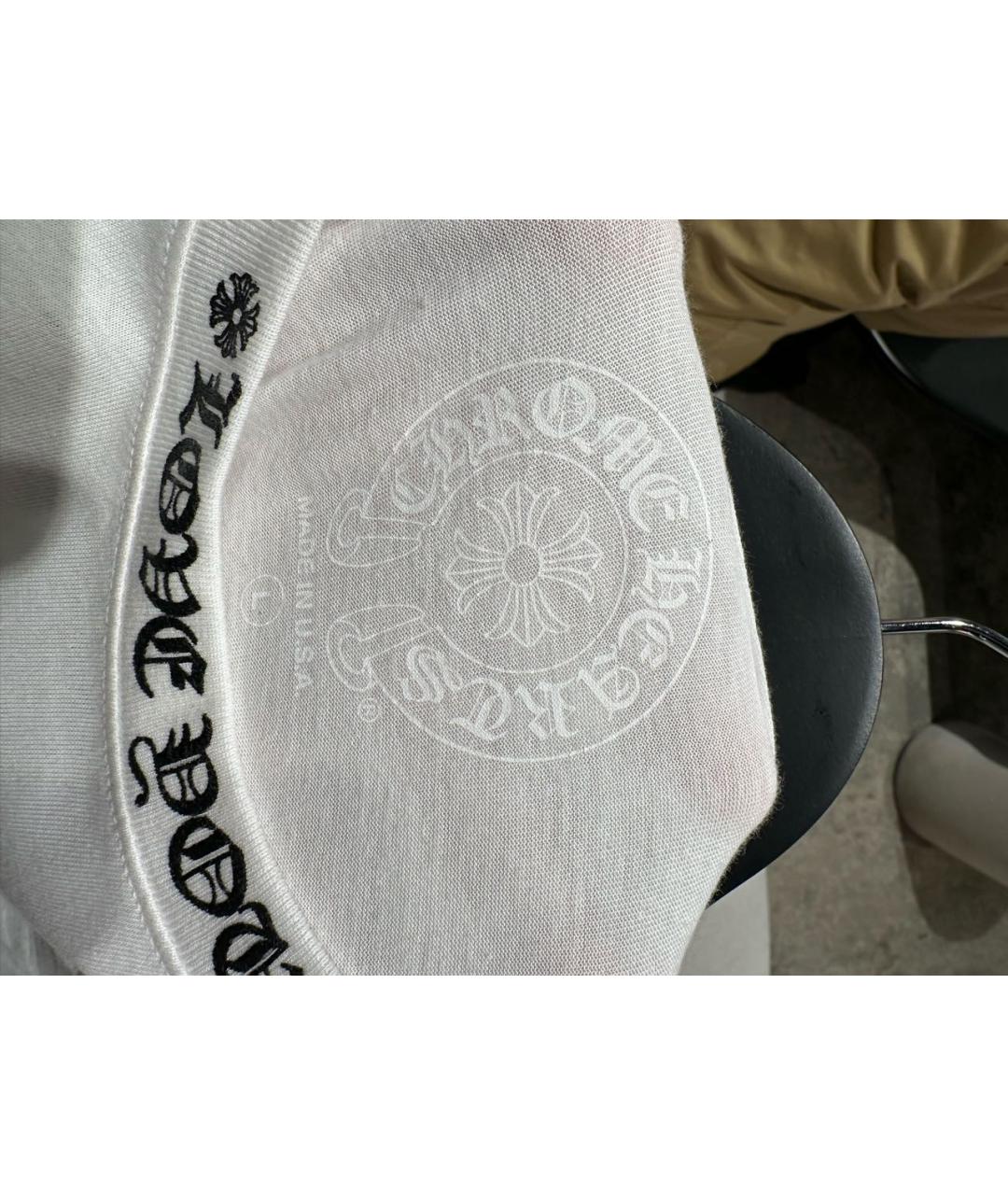 CHROME HEARTS Белая хлопковая футболка, фото 3