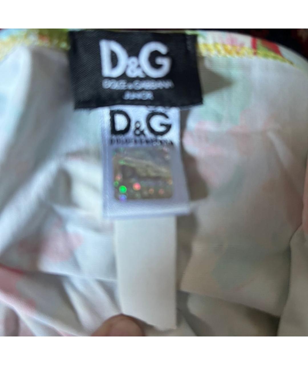DOLCE & GABBANA KIDS Мульти синтетическая юбка, фото 4