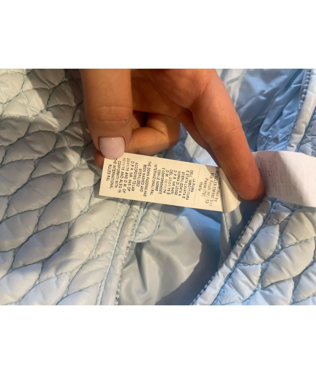 MONCLER Голубой комбинезон, фото 7