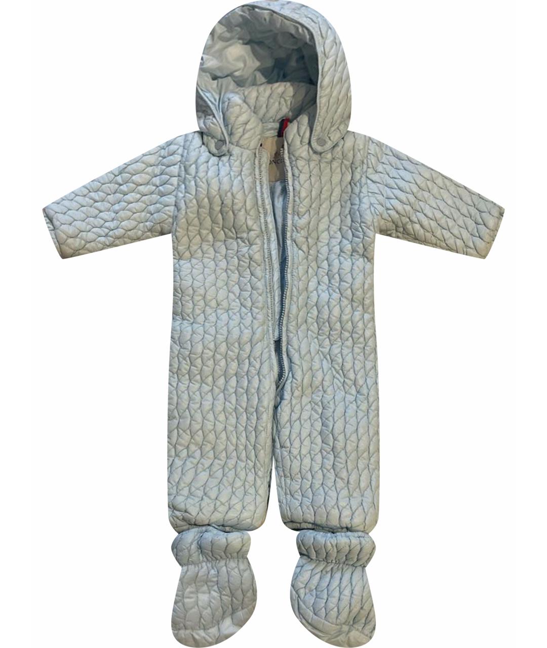 MONCLER Голубой комбинезон, фото 1