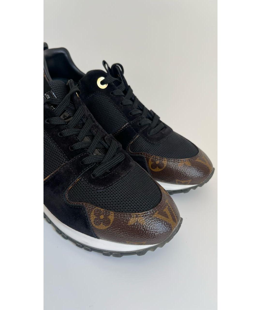 LOUIS VUITTON Черные замшевые кроссовки, фото 8