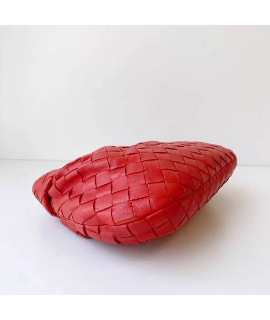 BOTTEGA VENETA Красная кожаная сумка с короткими ручками, фото 3