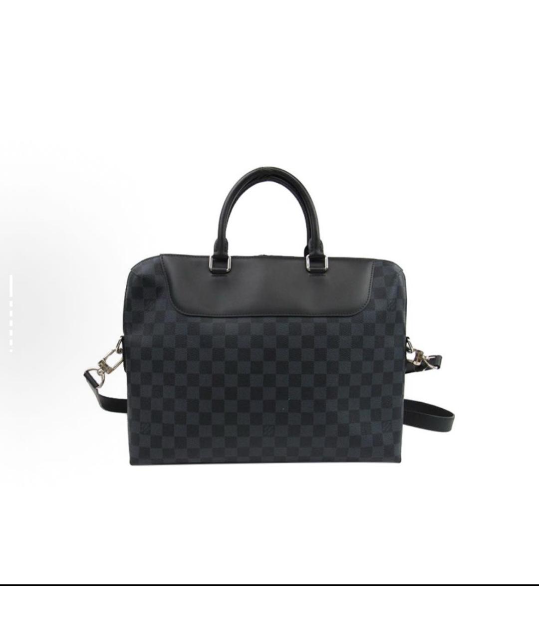 LOUIS VUITTON Черный портфель из искусственной кожи, фото 2