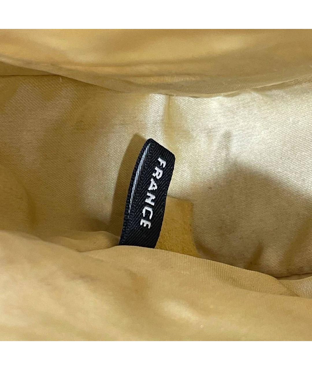 CHANEL Горчичная сумка через плечо, фото 4