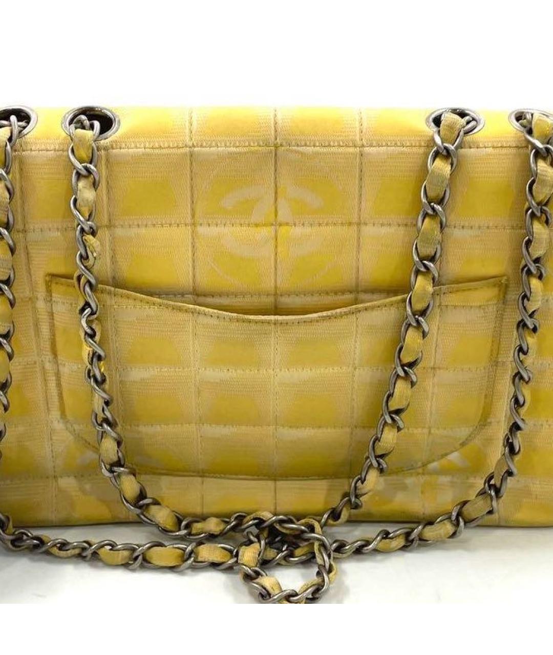 CHANEL Горчичная сумка через плечо, фото 6
