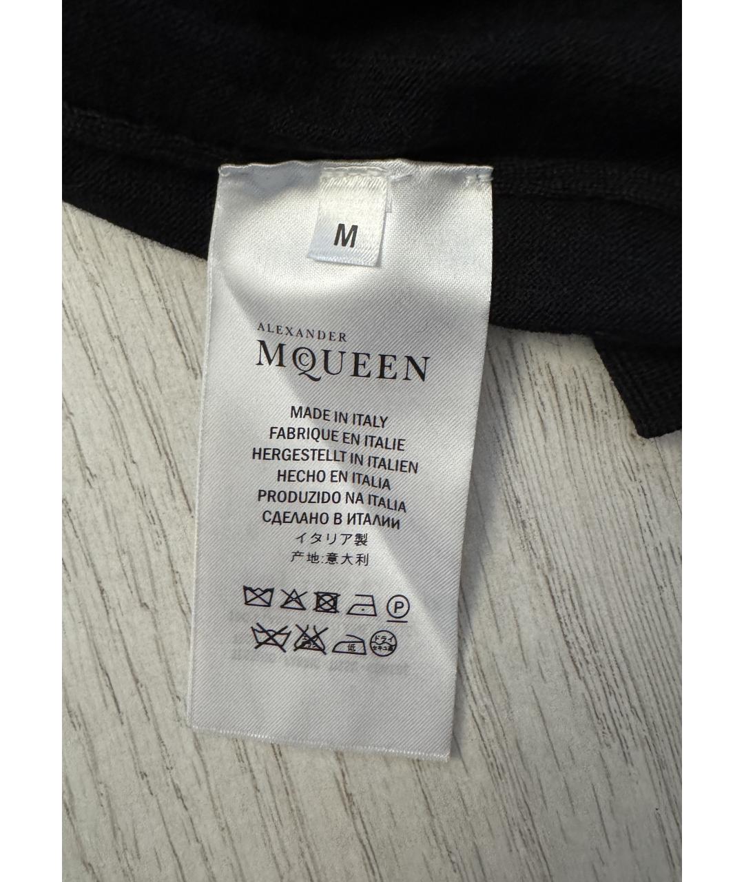 ALEXANDER MCQUEEN Черный шерстяной кардиган, фото 8