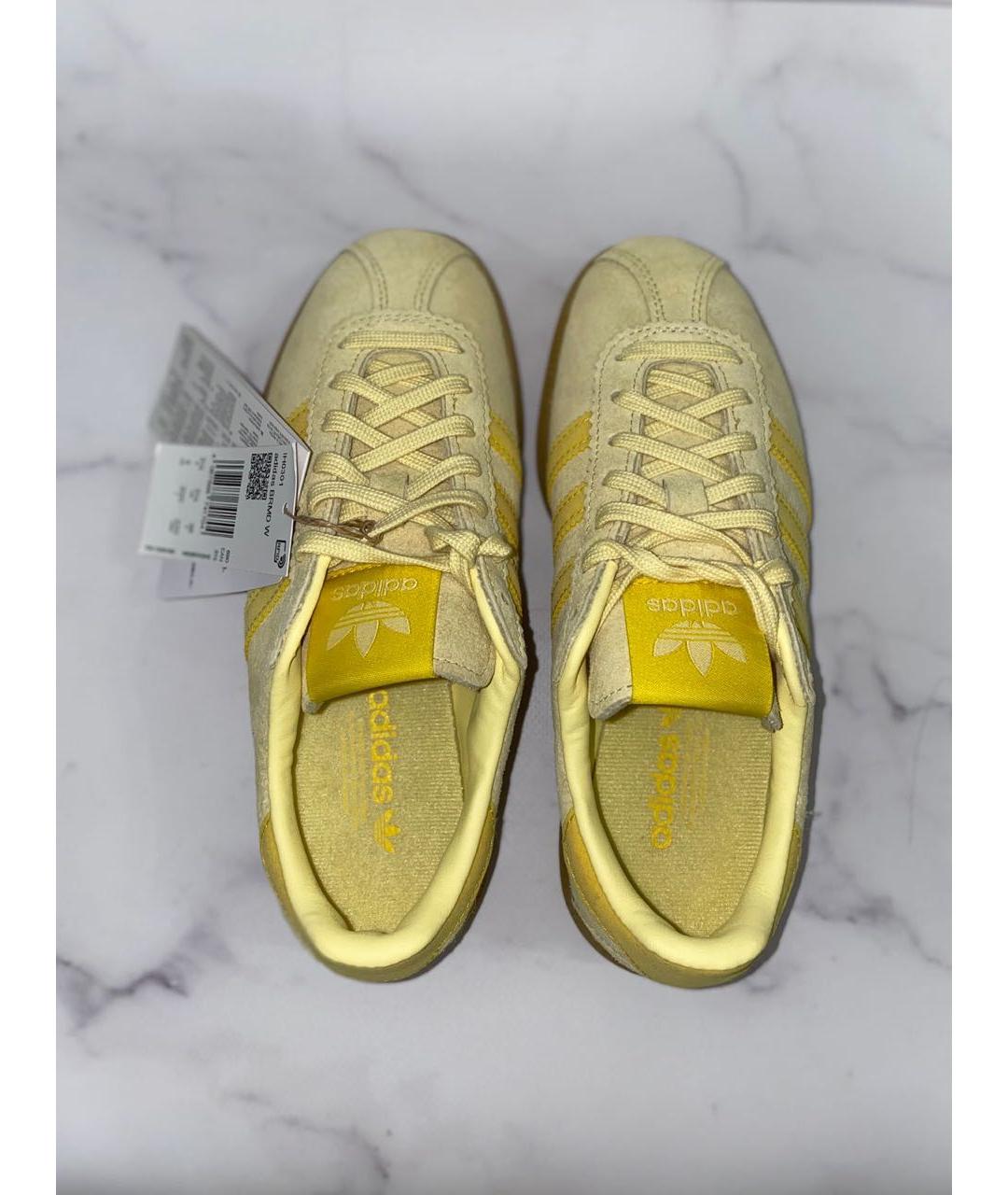 ADIDAS Желтые замшевые кеды, фото 3