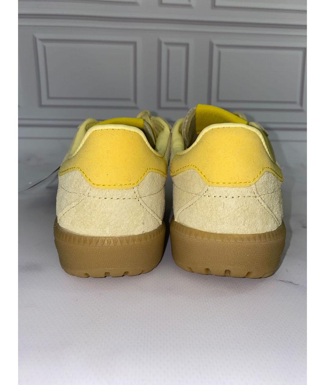 ADIDAS Желтые замшевые кеды, фото 4