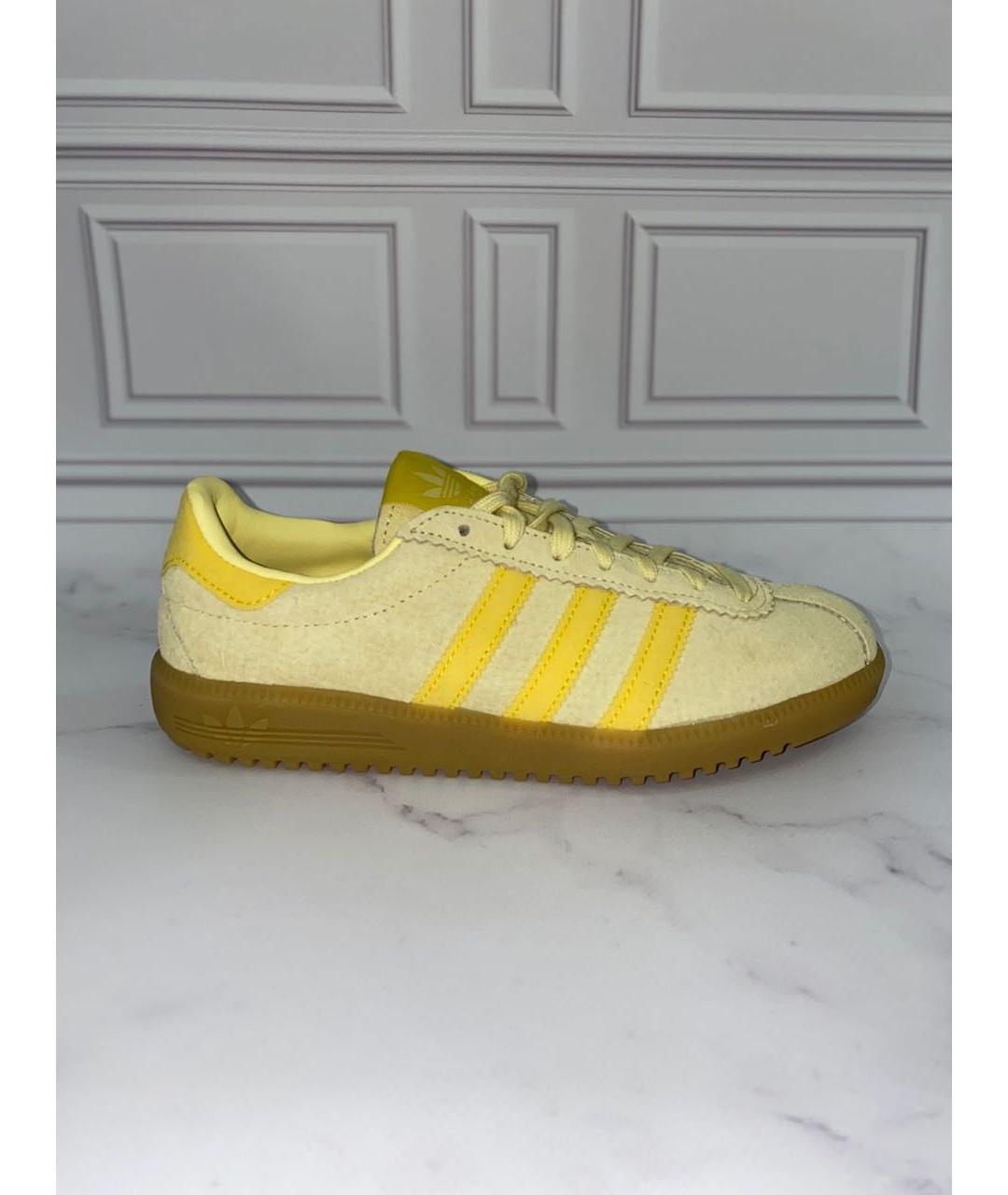 ADIDAS Желтые замшевые кеды, фото 6
