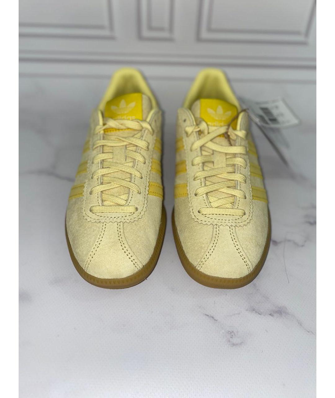 ADIDAS Желтые замшевые кеды, фото 2