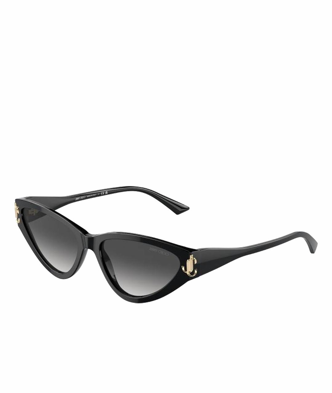JIMMY CHOO Черные пластиковые солнцезащитные очки, фото 1