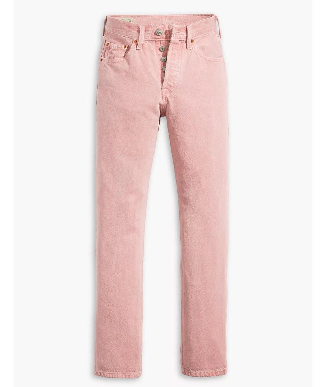 LEVI'S Розовые хлопковые прямые джинсы, фото 10