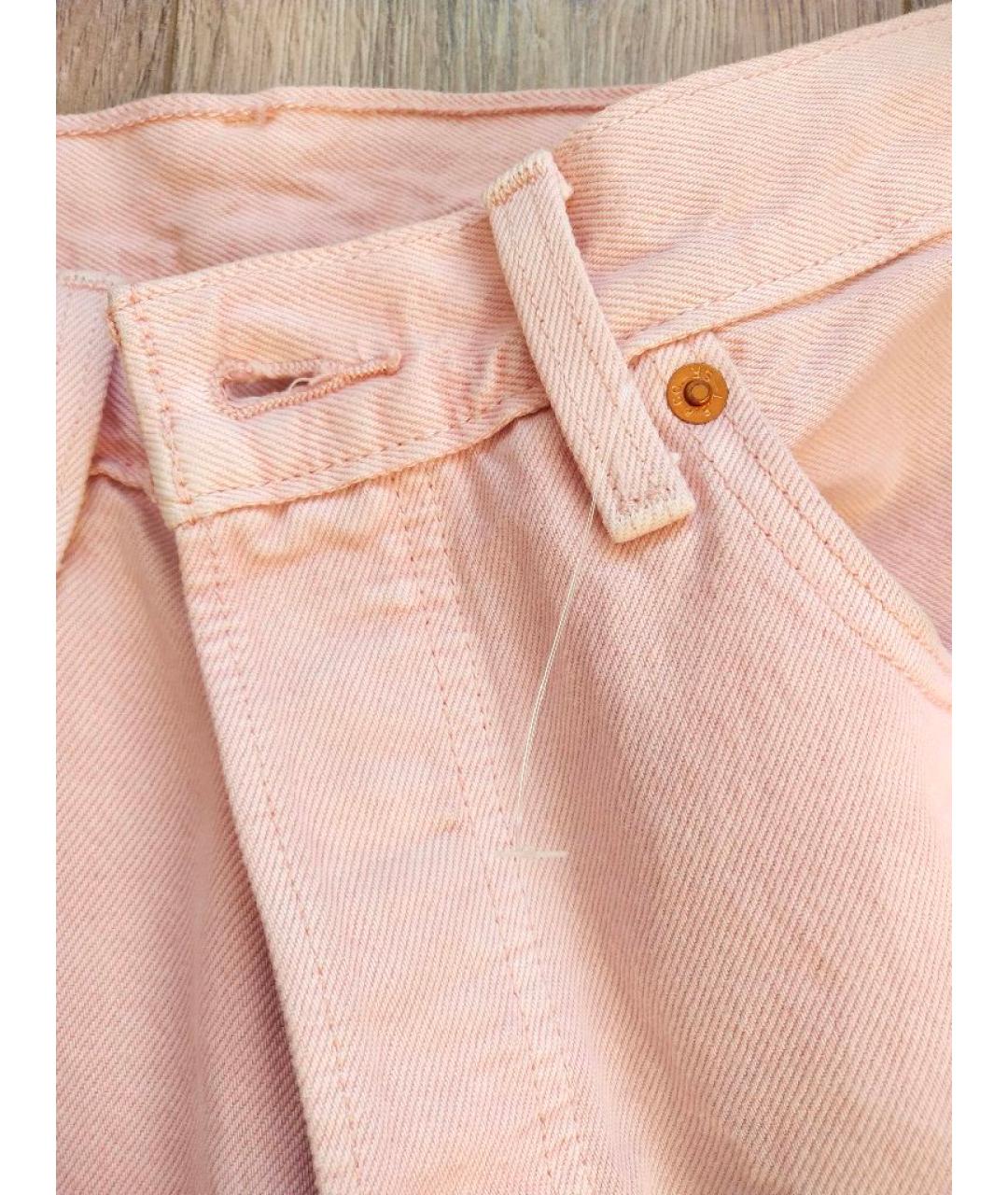 LEVI'S Розовые хлопковые прямые джинсы, фото 6