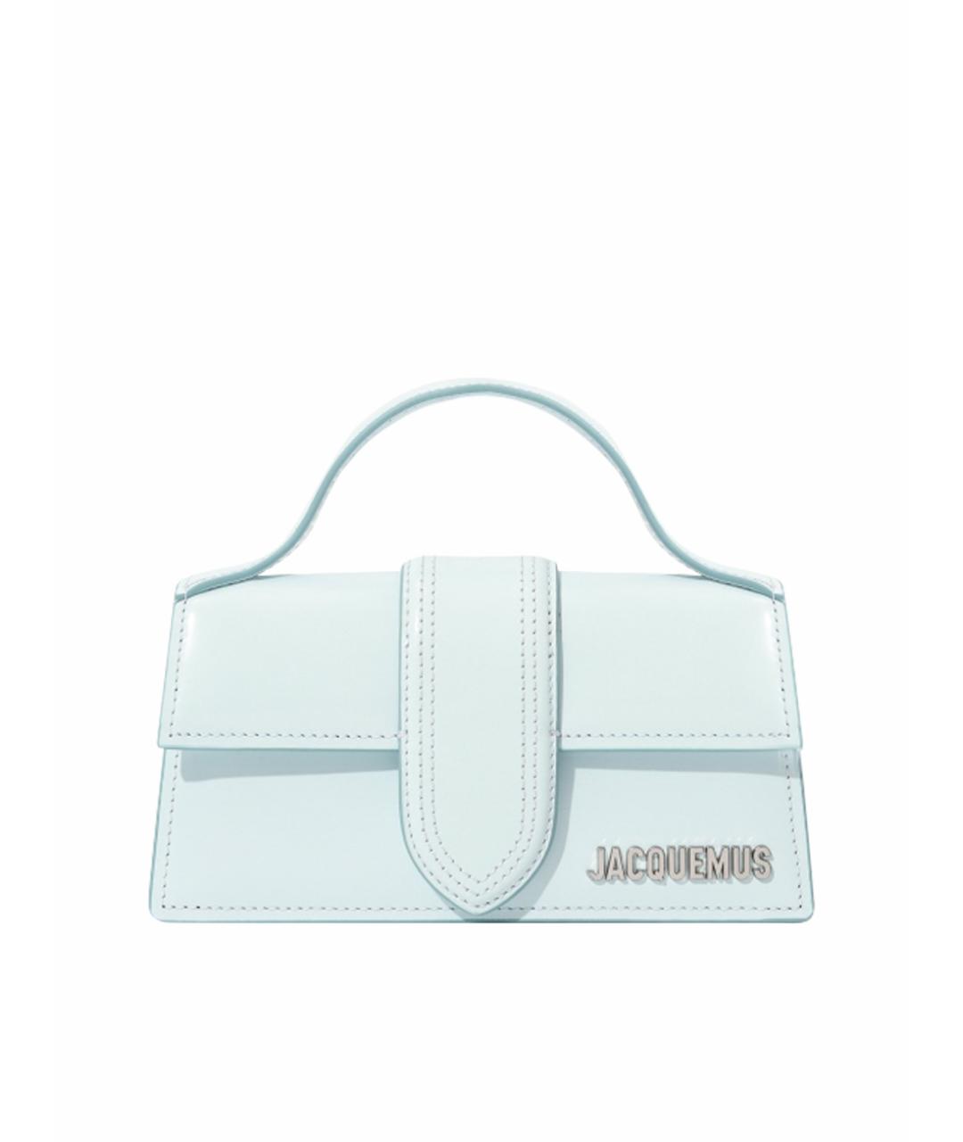 JACQUEMUS Голубая кожаная сумка через плечо, фото 1