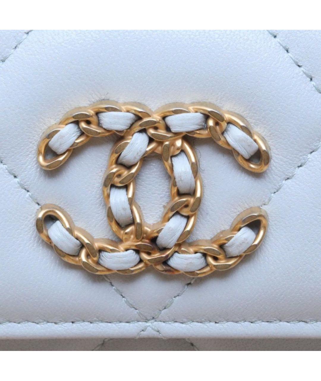 CHANEL Голубая кожаная сумка через плечо, фото 4