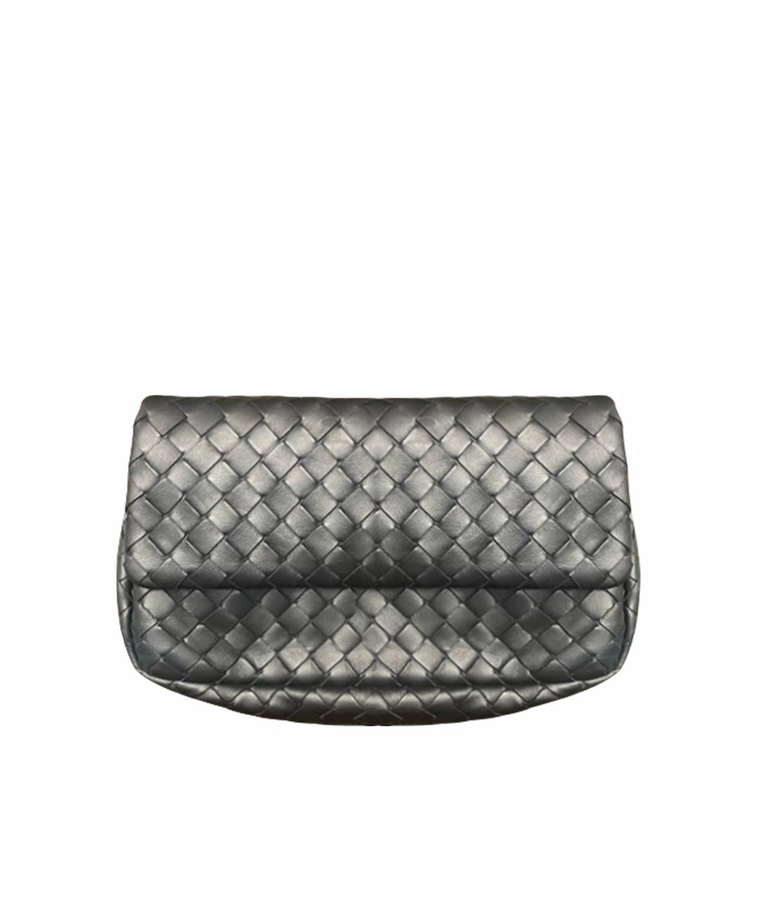 BOTTEGA VENETA Черная кожаная сумка через плечо, фото 1