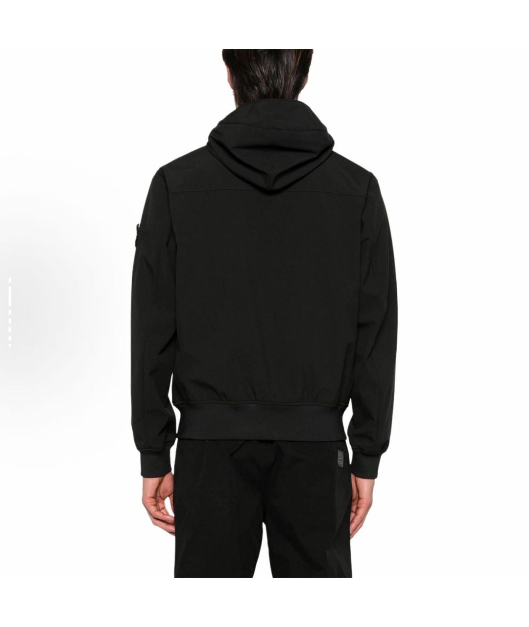 STONE ISLAND Черная полиэстеровая куртка, фото 4