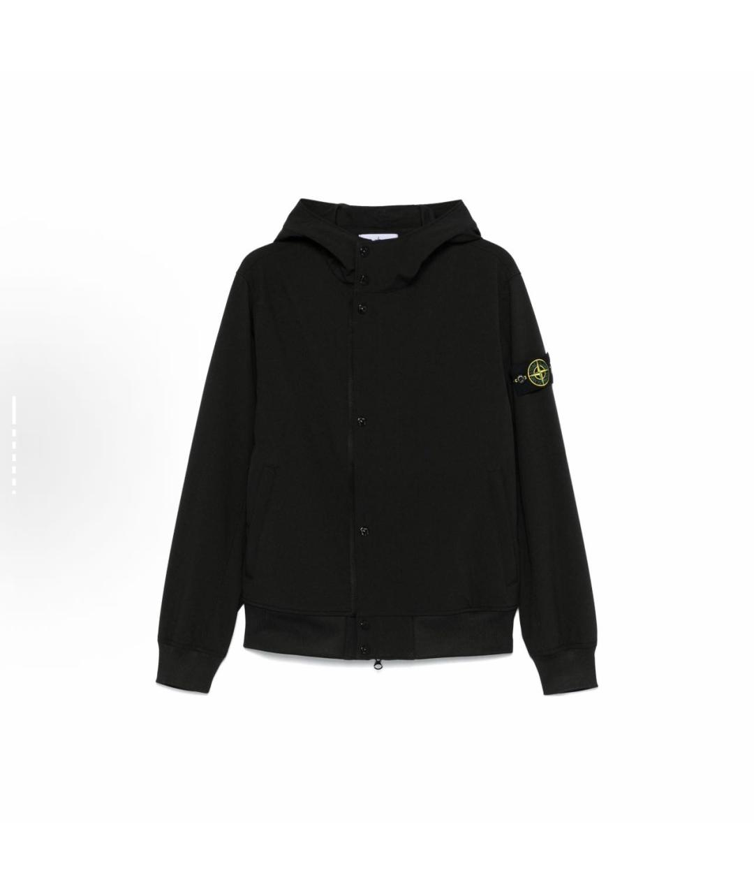 STONE ISLAND Черная полиэстеровая куртка, фото 5