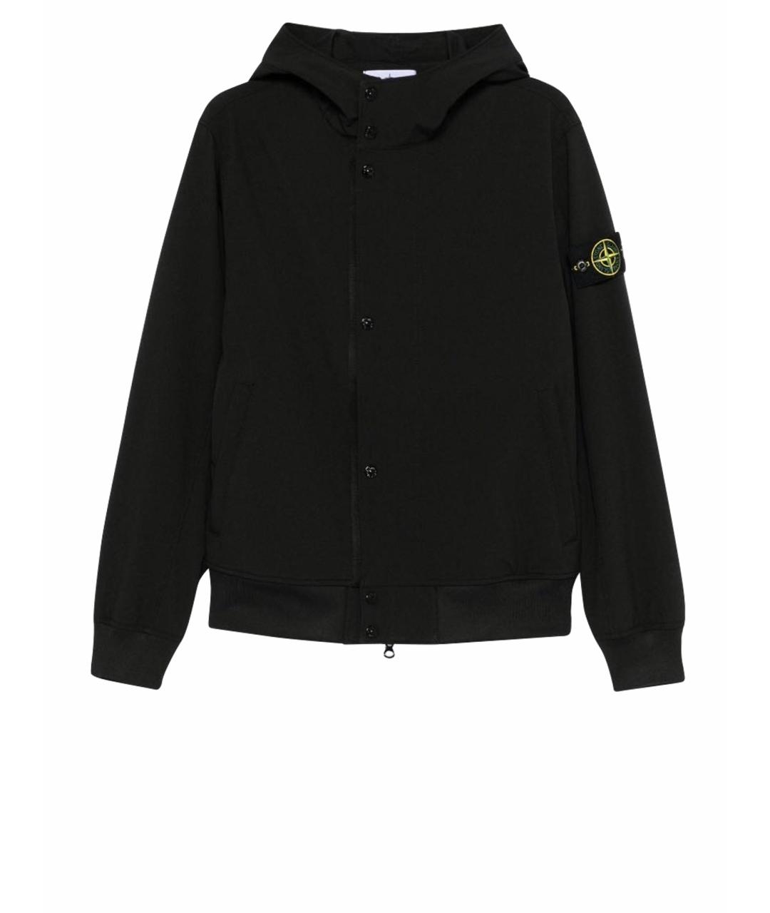 STONE ISLAND Черная полиэстеровая куртка, фото 1