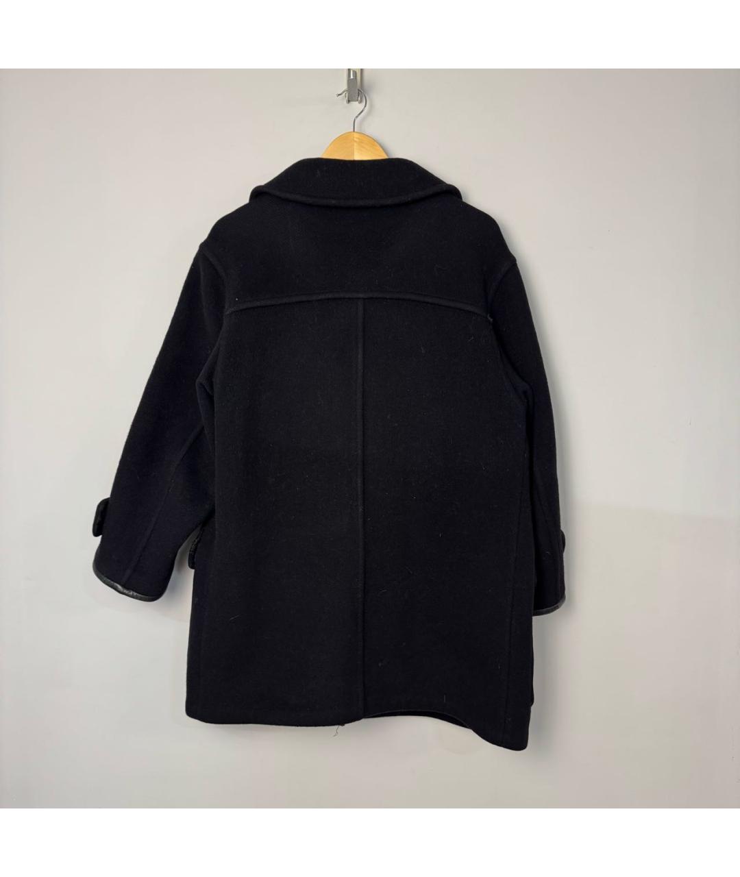 BURBERRY Черное шерстяное пальто, фото 2