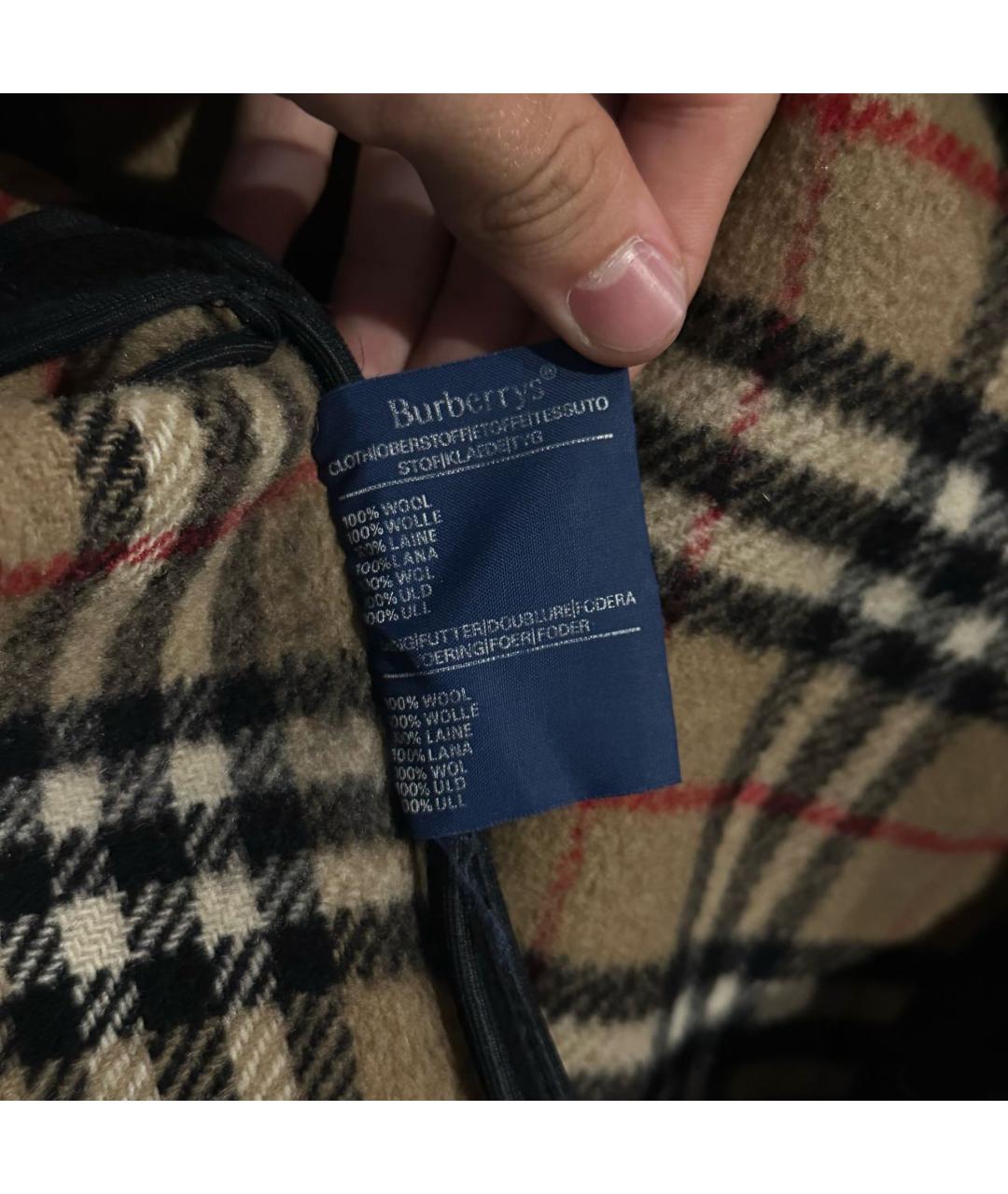 BURBERRY Черное шерстяное пальто, фото 5