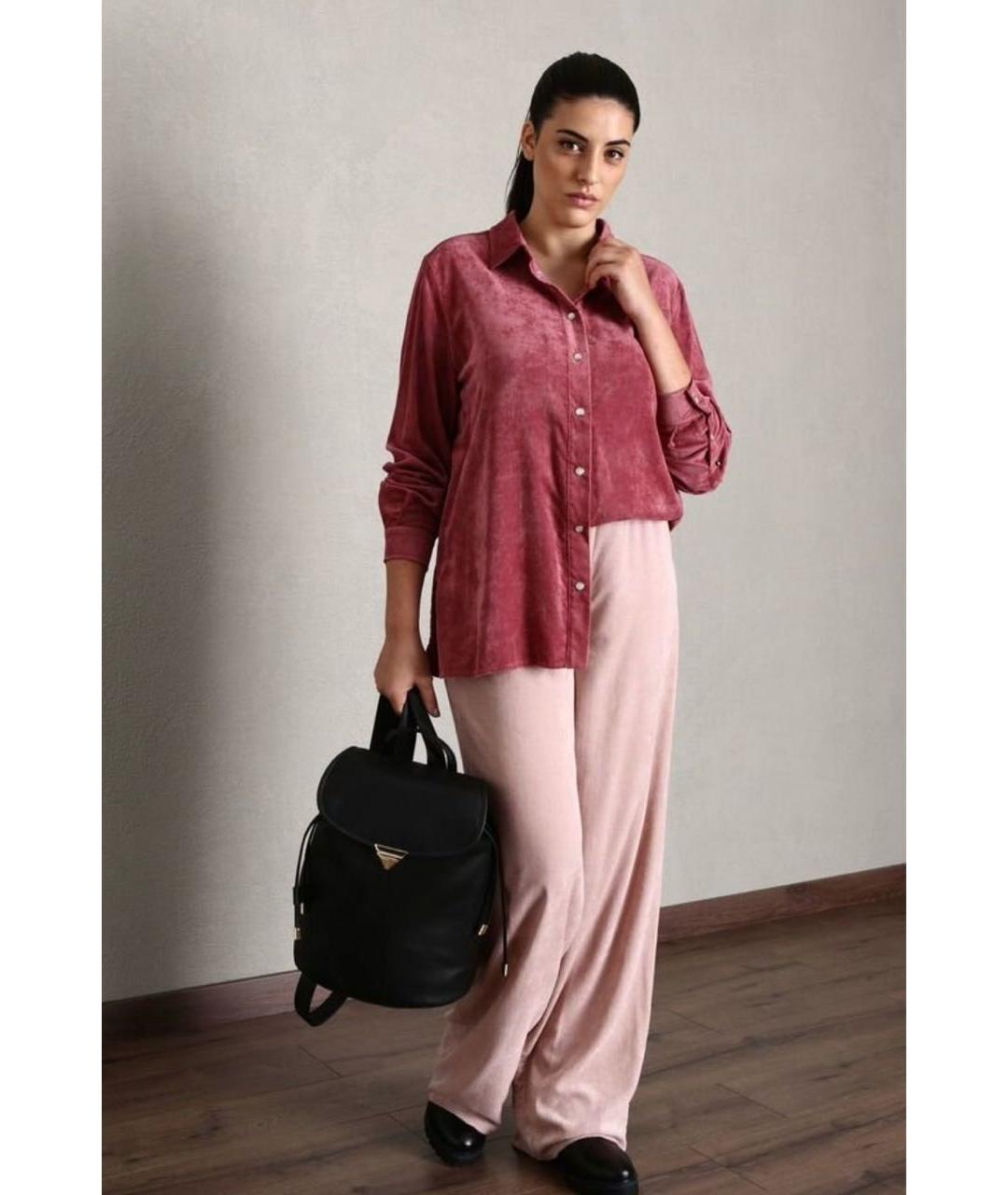 MAX MARA Бежевые вискозные прямые брюки, фото 7