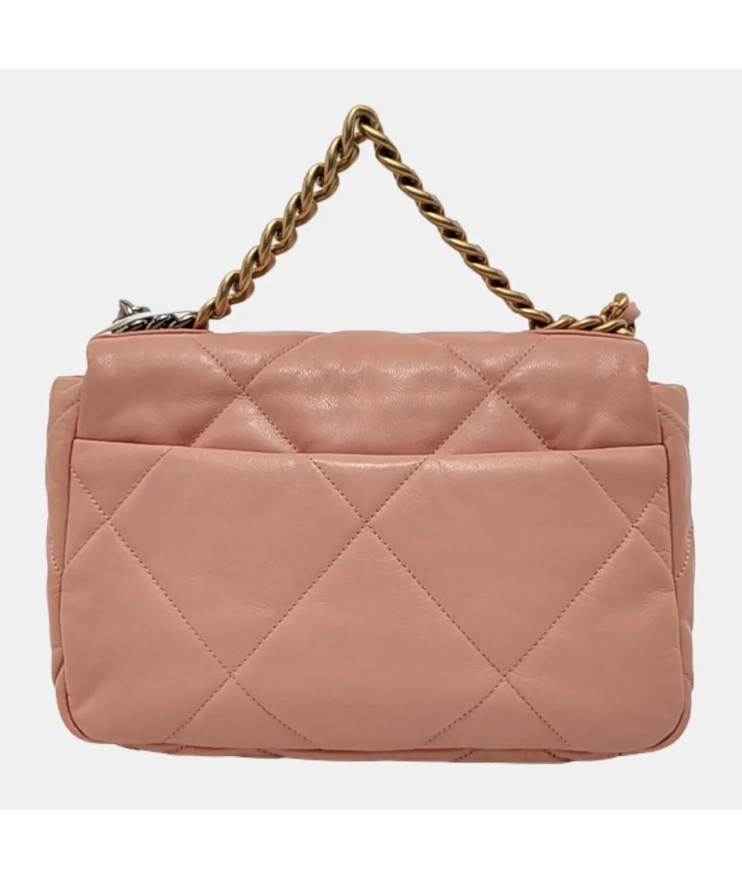 CHANEL Коралловая кожаная сумка тоут, фото 4