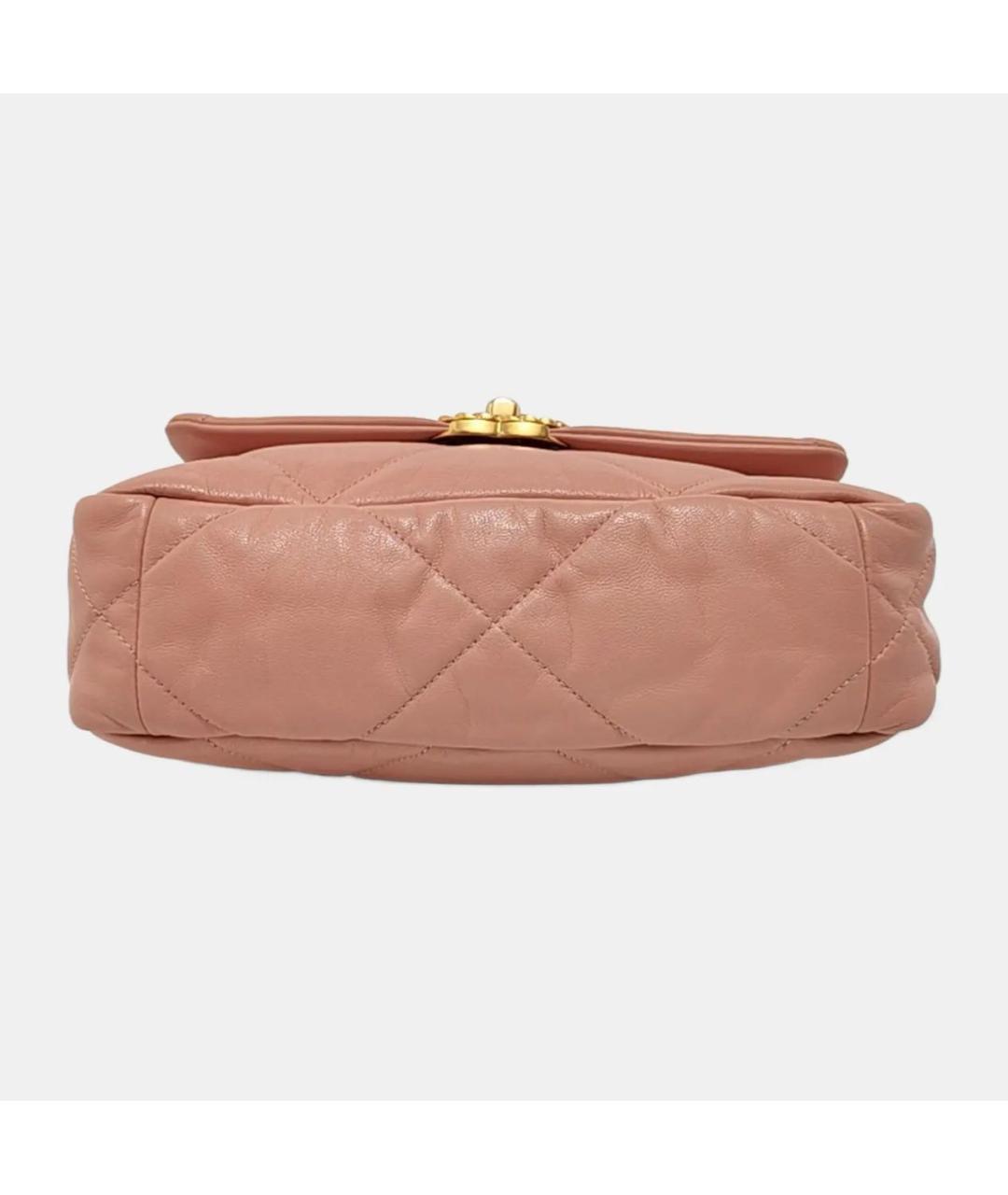 CHANEL Коралловая кожаная сумка тоут, фото 5