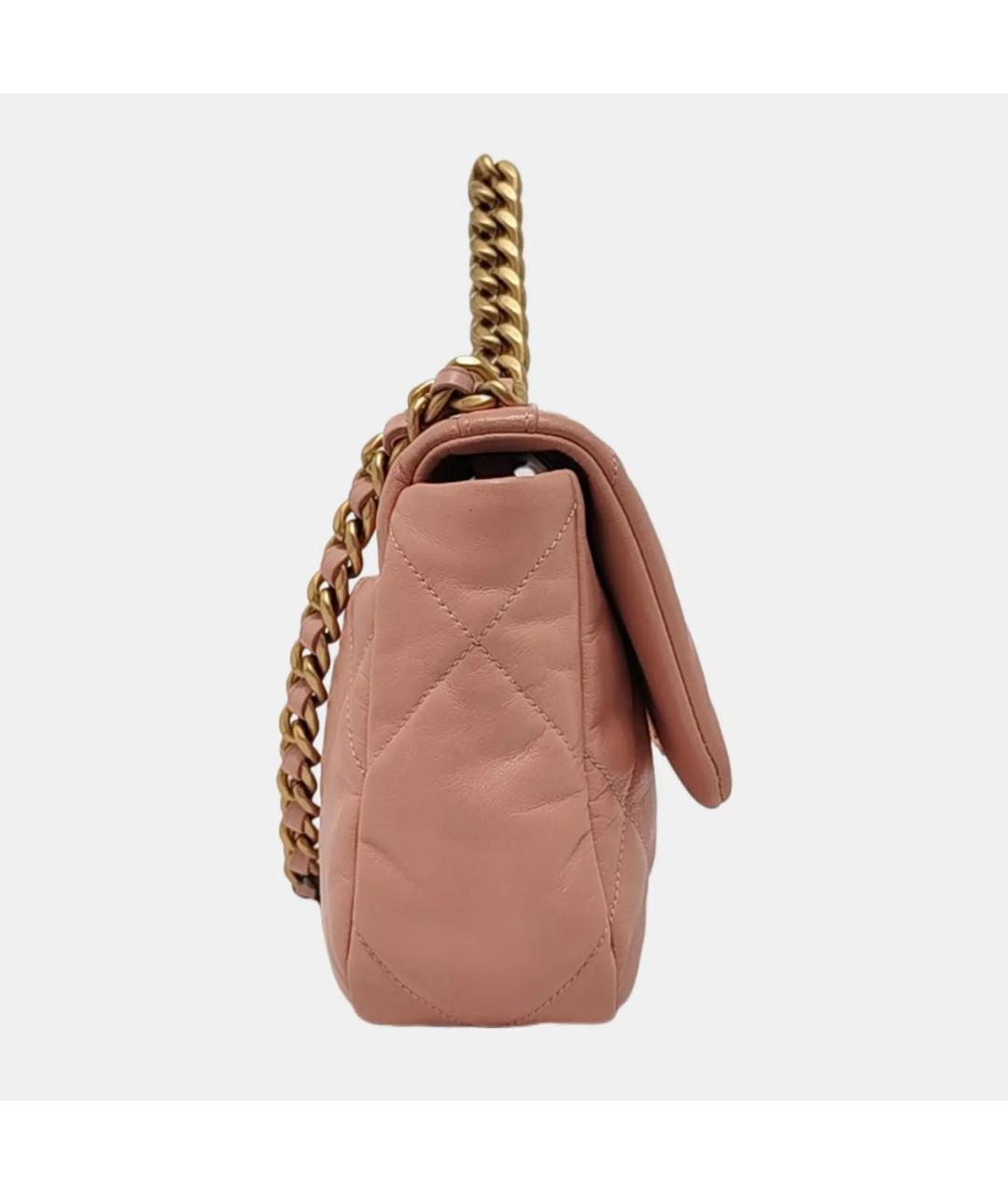 CHANEL Коралловая кожаная сумка тоут, фото 3
