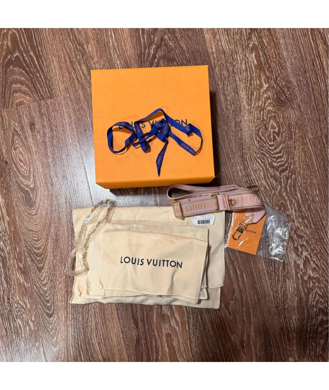 LOUIS VUITTON Коричневая кожаная сумка через плечо, фото 2