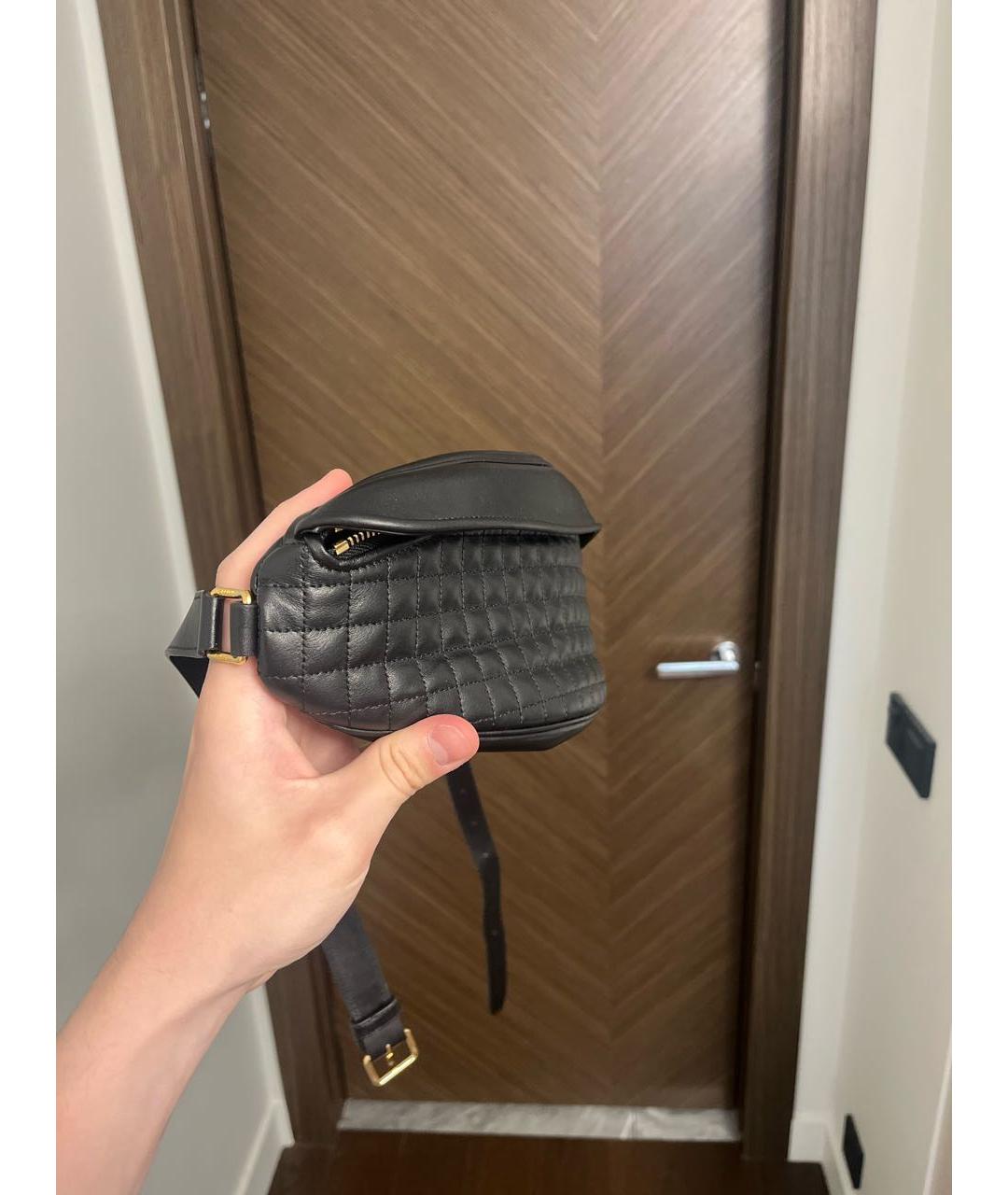 CELINE Черная кожаная поясная сумка, фото 2