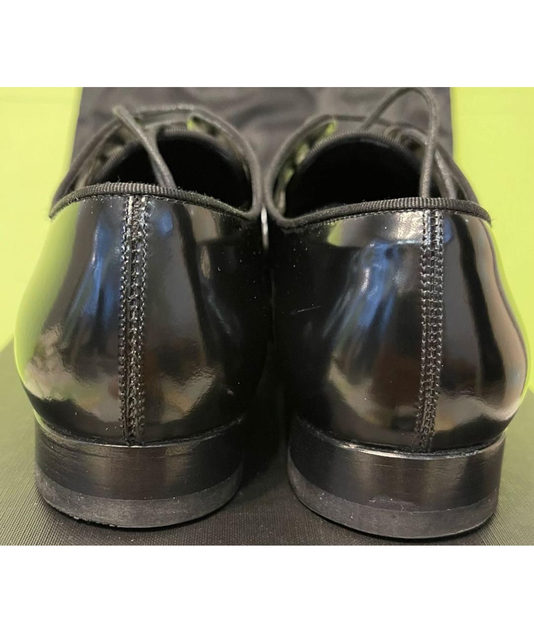 SAINT LAURENT Черные кожаные туфли, фото 4