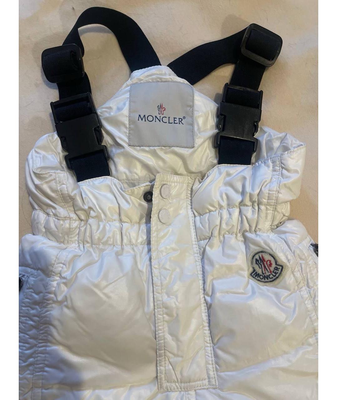 MONCLER KIDS Белый комбинезон, фото 4