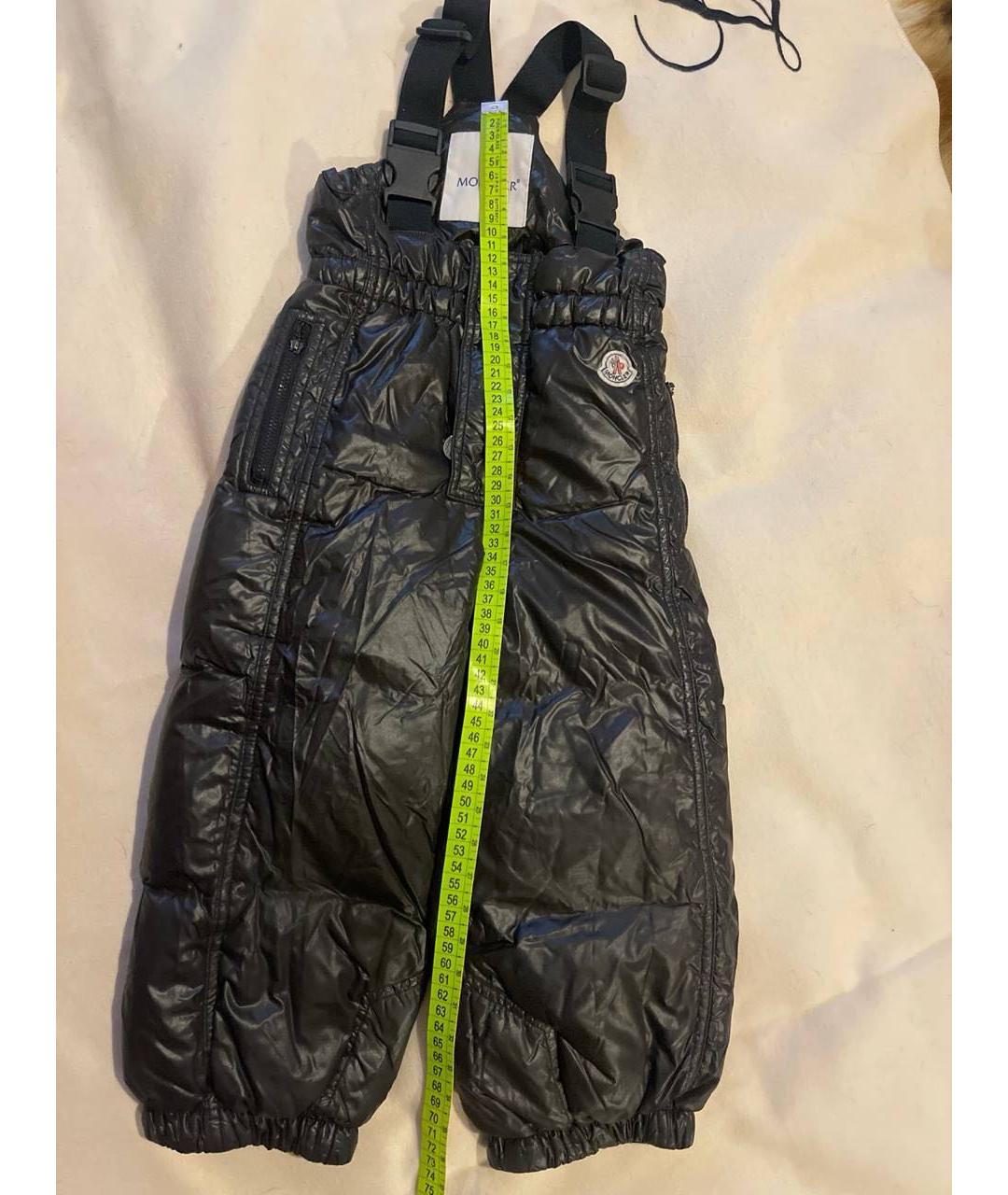 MONCLER KIDS Черный комбинезон, фото 3