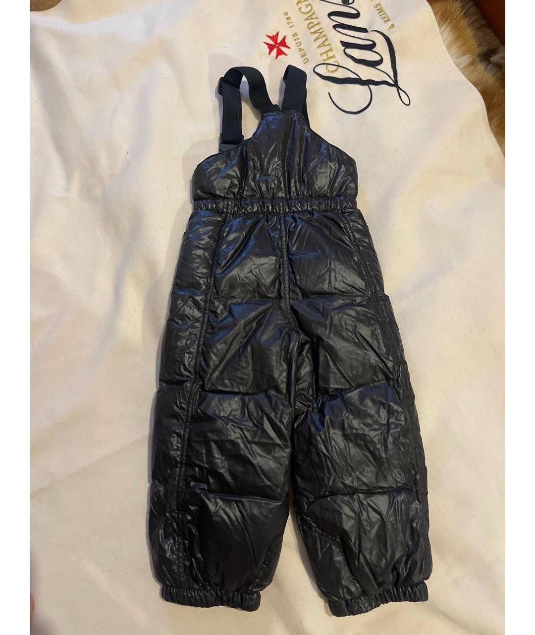 MONCLER KIDS Черный комбинезон, фото 2