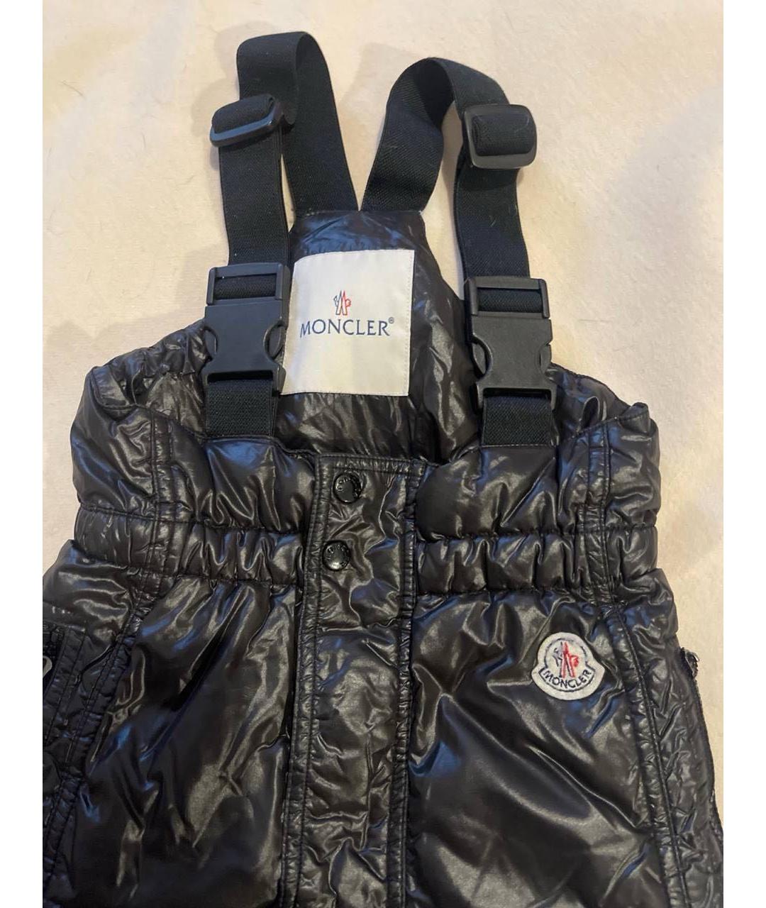 MONCLER KIDS Черный комбинезон, фото 5