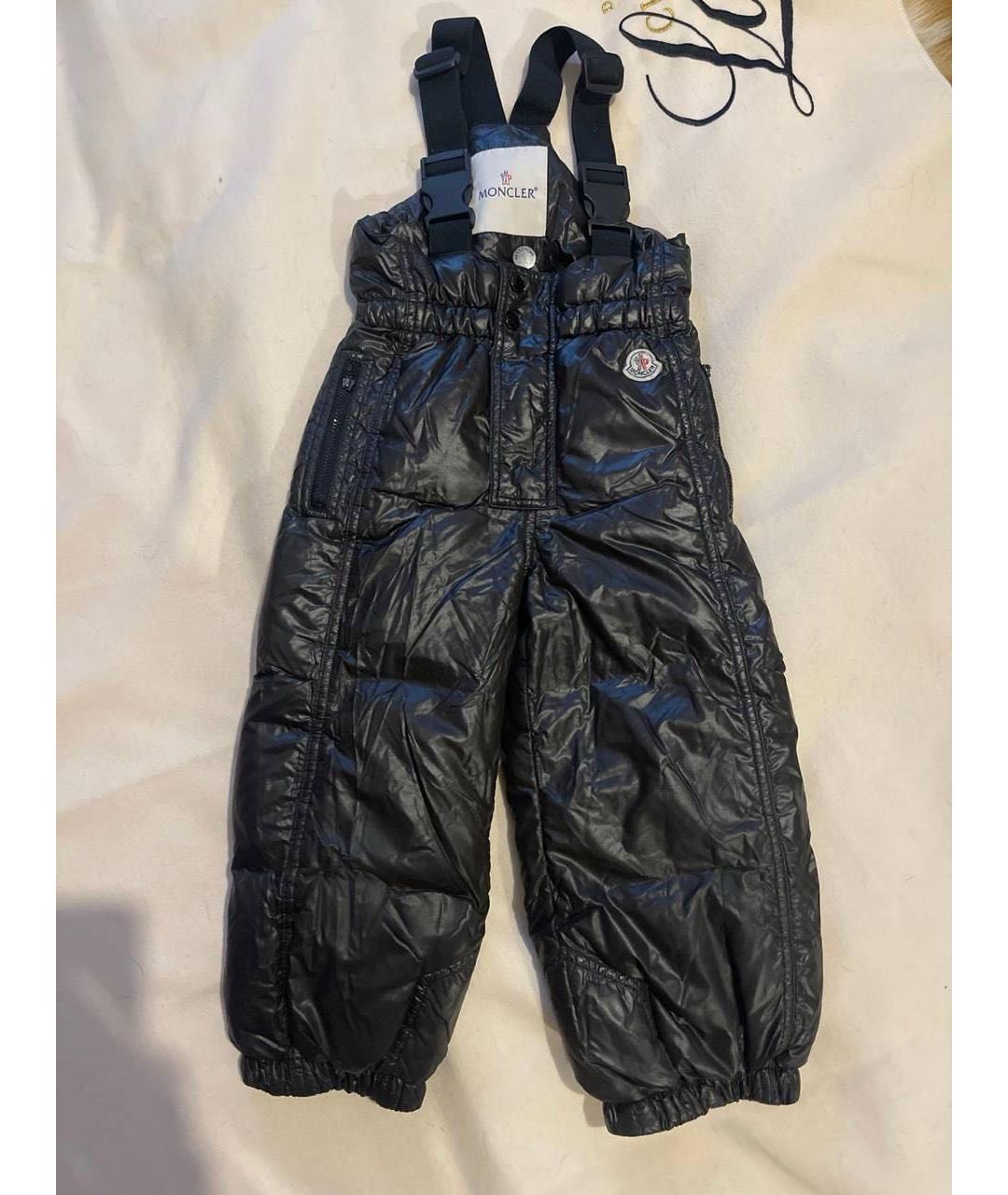 MONCLER KIDS Черный комбинезон, фото 6